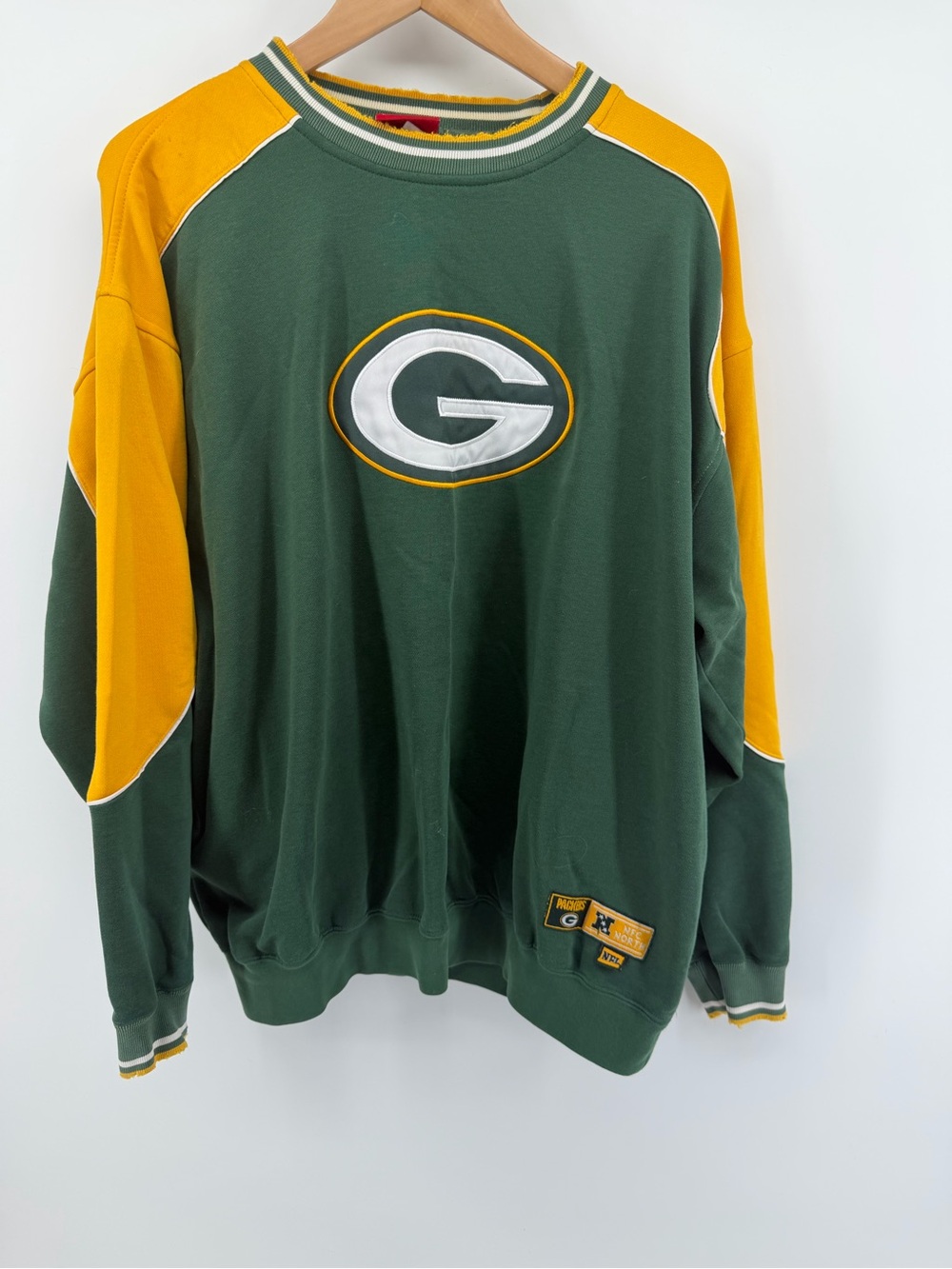 NFL Green Bay Crewneck Sweatshirt in Green and Gold